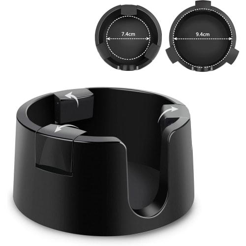 PULAND Spill-Resistant Drink Holder for Desks, Tables, Desks, Cars, Back Seats, and Campers, Non-Toppling Cup Holder, Drink Stand for Cans and Mugs (W