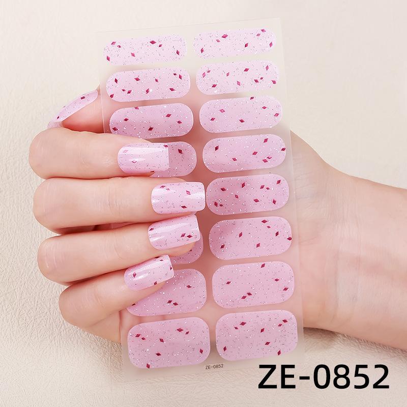 Gradient Glitter French Manicure Film Nail Stickers 3D Hot-selling Nail Stickers