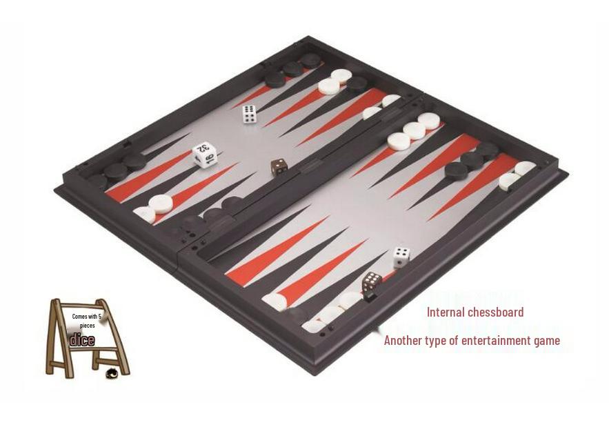 UB AIA Magnetic 3-in-1 Chess/Checkers/Backgammon Large Set