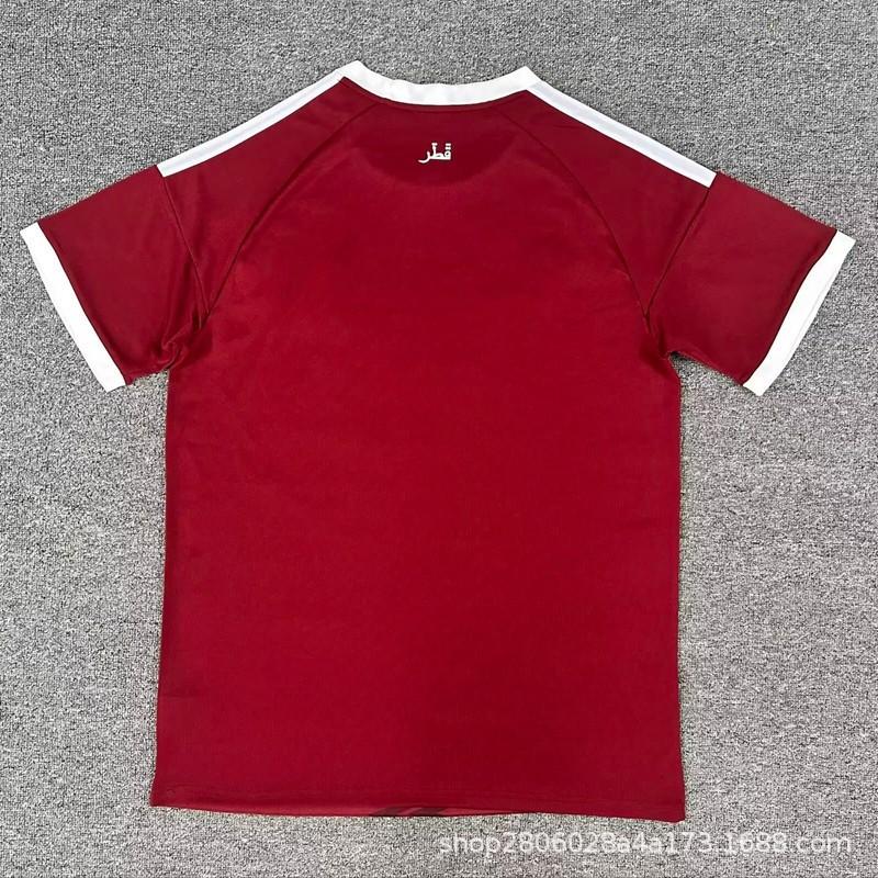 Mens Soccer Jersey 2026-2027 Qatar National Team Home Away Short Sleeve Football Shirt Training Match