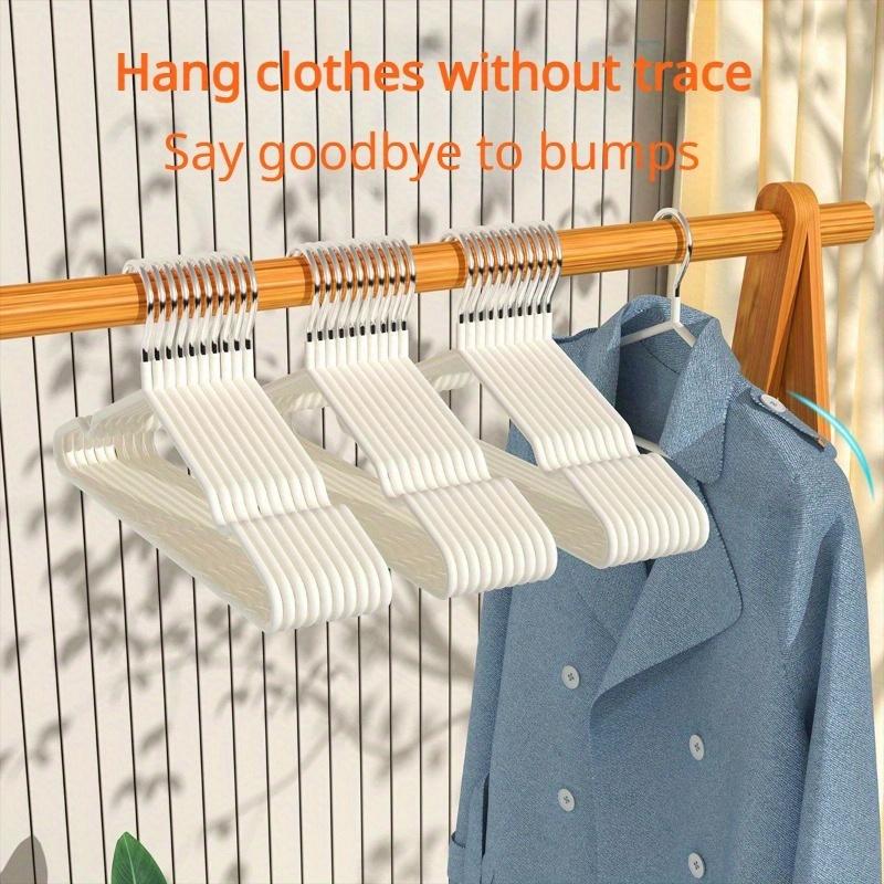 30PCS   Seamless Clothes Hangers, Simple Household Wet And Dry Clothes Hangers, Storage Hangers, Non-slip Clothes Hangers
