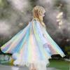 Mädchen Prinzessin Party Zubehör Umhang Kostüm Umhang Pailletten Tüll Halloween Umhang Geschenk