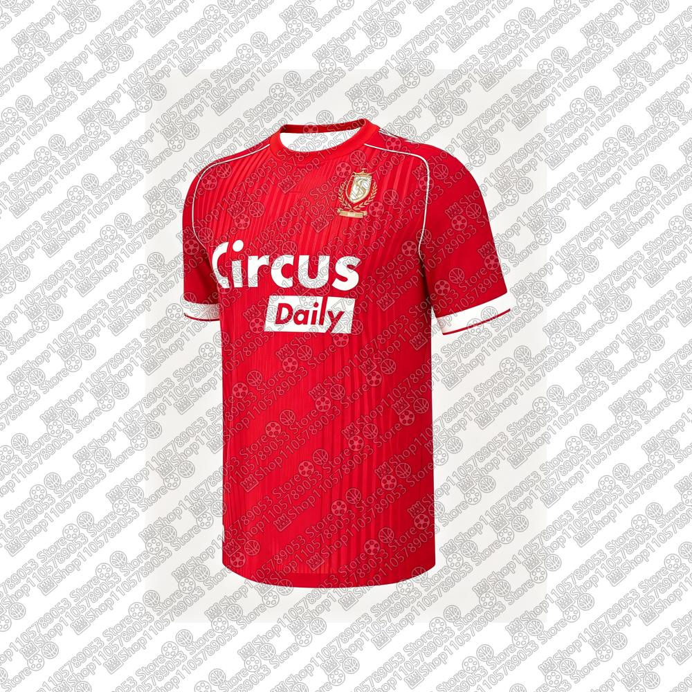 26-27 Men Quick-dry Breathable Football Jersey Lightweight Top Adult Male Home Soccer S-Standard L-Liègei Sports Away