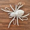 Halloween Spider Decoration Prank Toy Realistic Plastic Spider Hanging Ornament LED Light Up Black Spider Prop