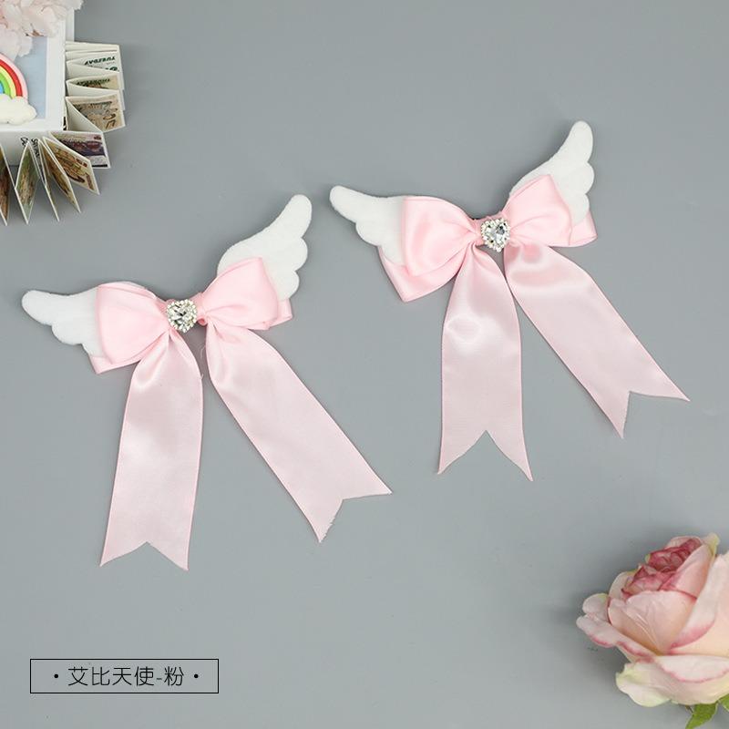 Cute Lolita Plush Headgear Hard Girl Cool Punk Style Handmade Bow Hairpin Sweet Love Hair Accessories