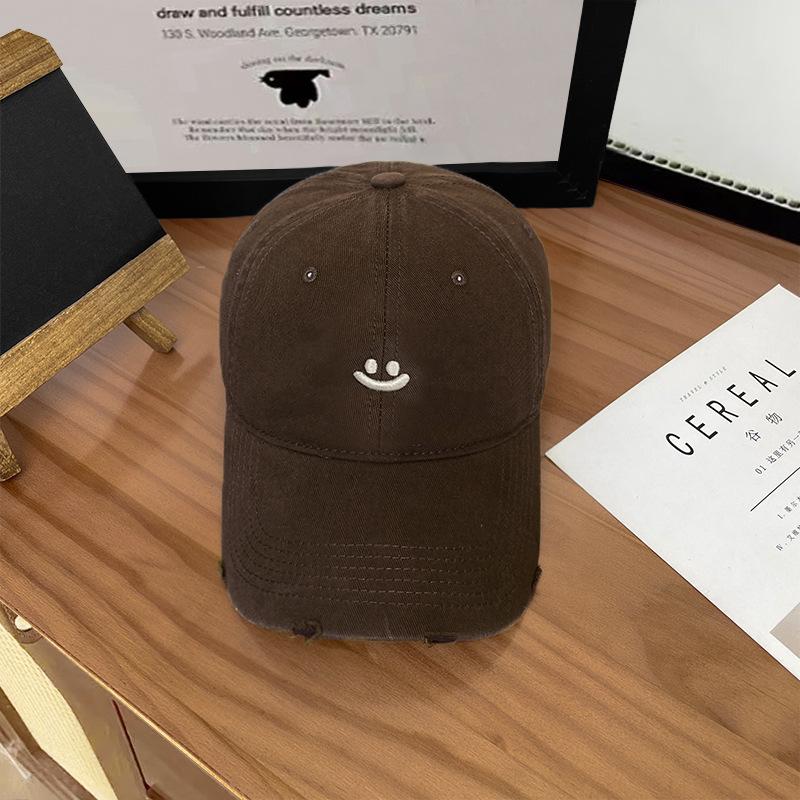 Spring and Summer Wide-brimmed Sunshade Embroidered Versatile Baseball Cap Women's