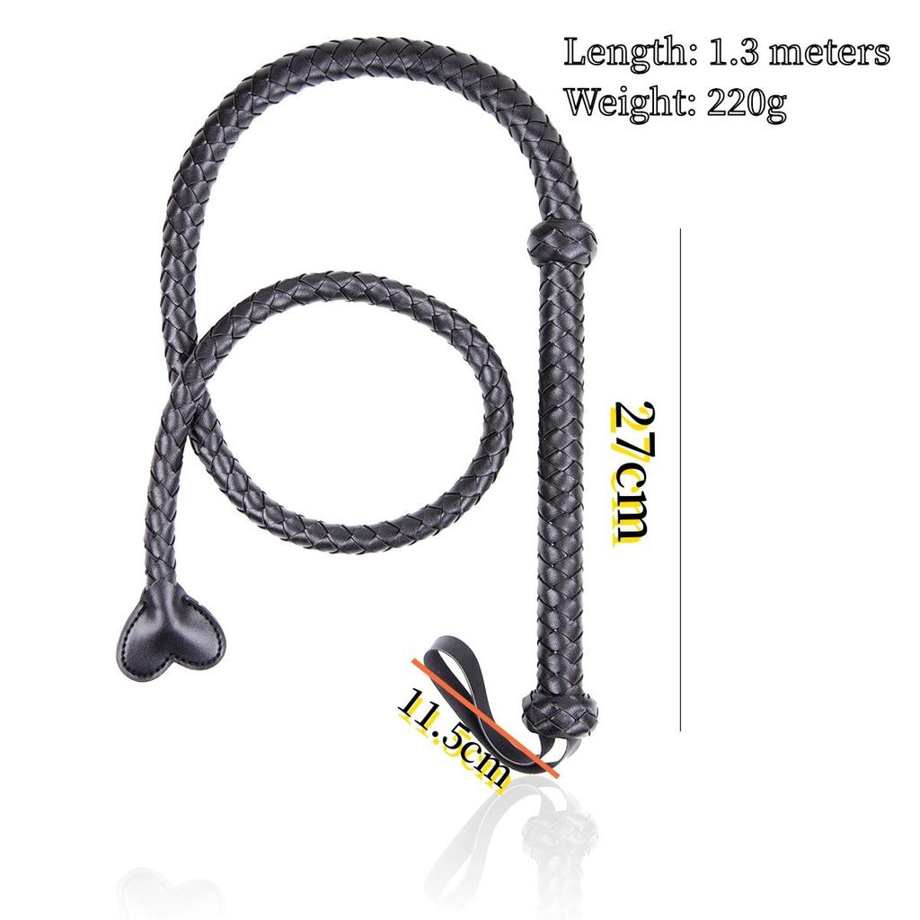 Erotic Horsewhip 1.3M 220G PU Braided Sex Toys for Couples SM BDSM Love Whips Queen Conditioning Stage Performance