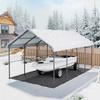 12' x 20' Metal Carport Heavy Duty Outdoor Car Shelter Garage for Boats