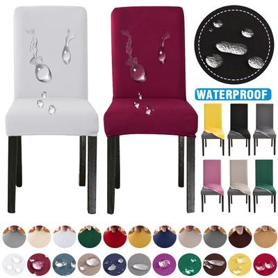 Waterproof Dining Chair Slipcover Parsons Furniture Protector Stretch Chair Covers For Dining Room, Banquet, Kitchen, Party 1Pc