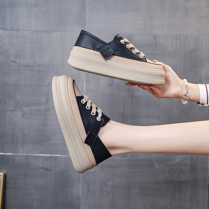 Fashion 2025 New Women Sneakers Platform Walking Shoes Women Fashion Lace Up Running Shoes High Quality Comfortable Women Running Shoes