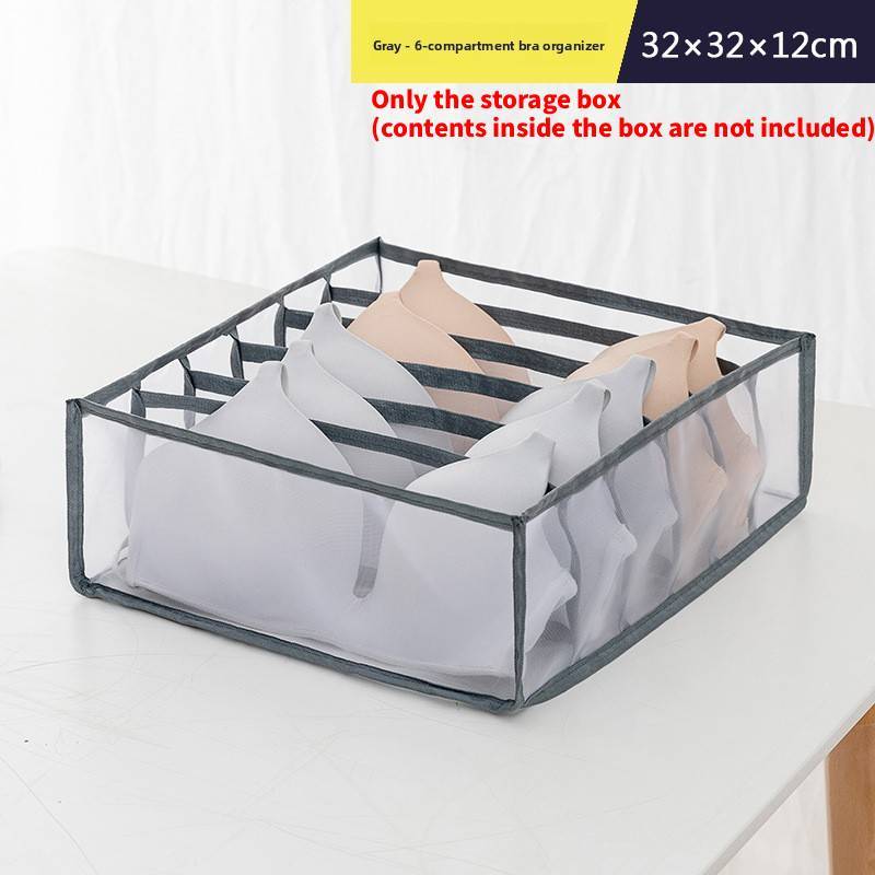 Japanese Style Underwear Organizer With Divided Compartments For Drawer Storage And Closet Use
