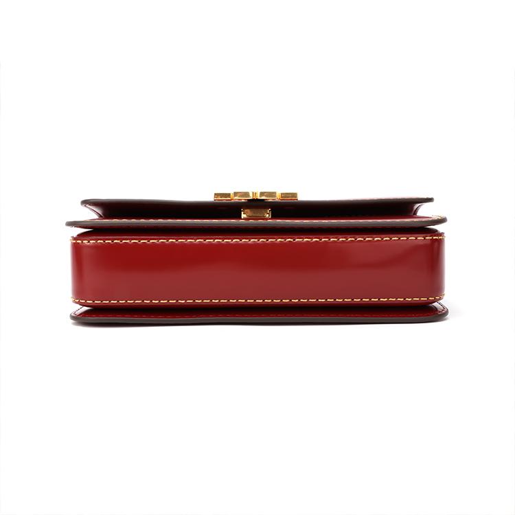 Tory Burch Eleanor Gold Double T Logo Commuter Style Horizontal Flap Leather Envelope Shoulder Bag Small Women Bags Brick-Red 155508-600
