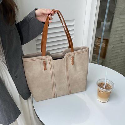 New Fashionable Soft Leather Handbag Simple Casual All Match Women's Shoulder Bags Designer Large Capacity Handbag