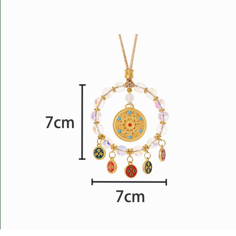 Hanging Five-way God of Wealth Pendant Chinese Style Car Pendant Bead Pendant  Automobile