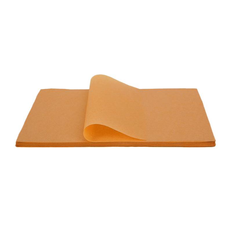 200Pcs Air Fryer Parchment Paper Burger Dessert Sandwich Wrapping Brown Wax Paper Kitchen Oven Paper