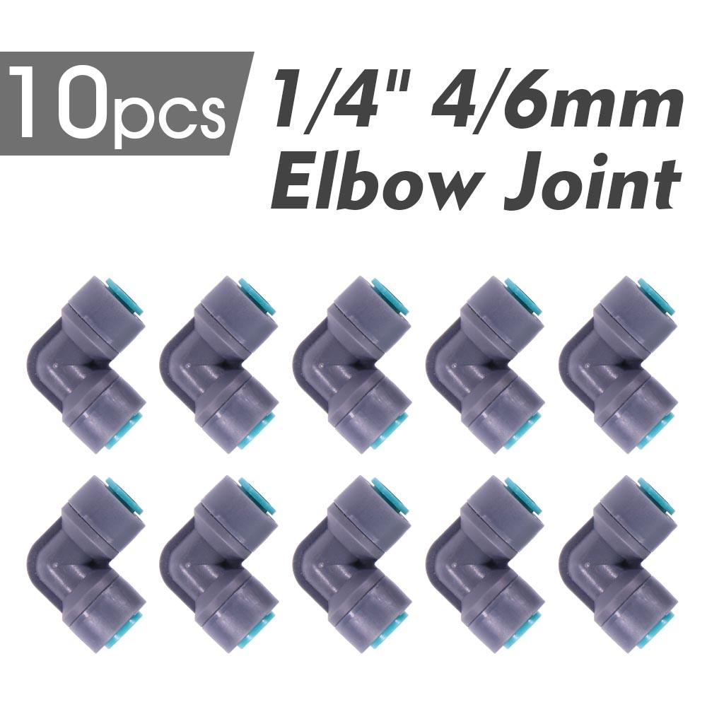 1/4″ 4/6mm 60W Self-priming Pump Misting Cooling System 0.6mm Atomizer Sprayer Slip Lock Nozzle Joint Outdoor Garden Irrigation