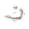 For MT-09 FZ-09 FJ09 MT09 FZ09 TRACER 900 2014-2020 51mm Motorcycle Exhaust System Slip On Front Link Pipe Moto Motorbike