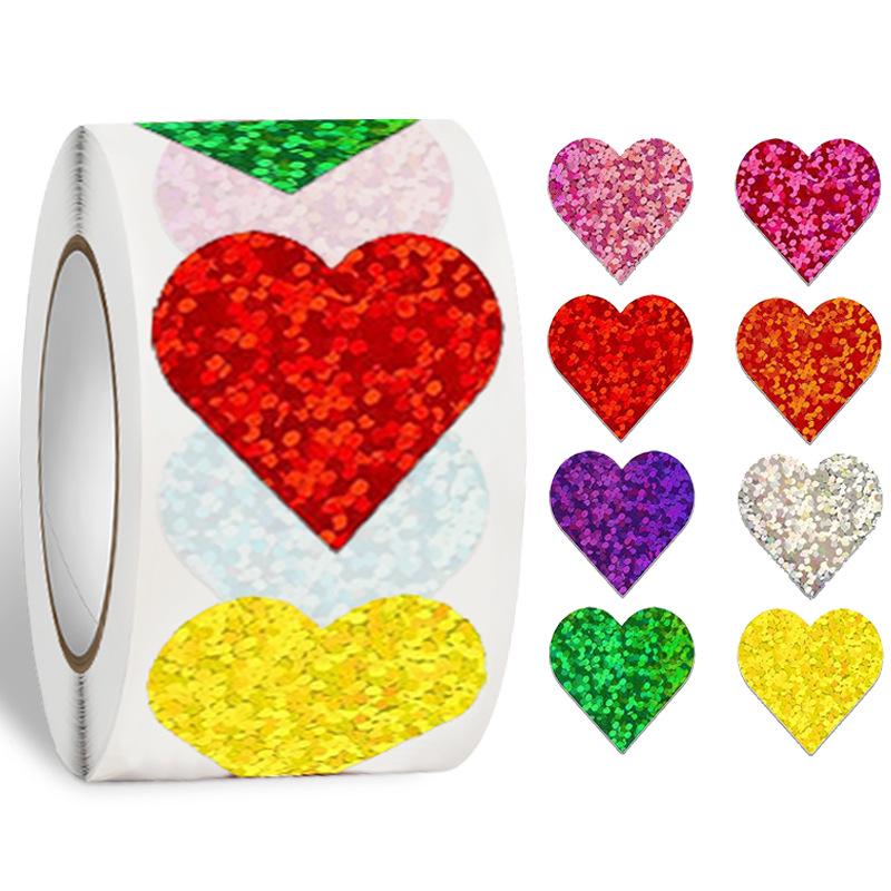 Waterproof Laser Star Stickers: DIY Self-Adhesive Smile Face Stars