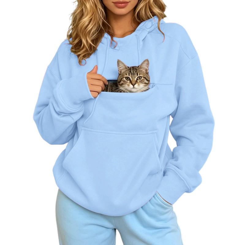 Unisex Fleece Hoodie Long Sleeve Warm Sweatshirt With Pocket Winter