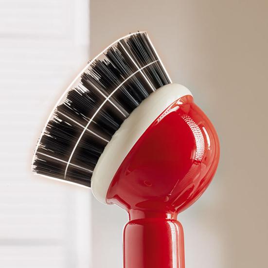 Pot Brush Tough Bristles Ergonomic Grip Long Handle Kitchen Cleaning Brush with Built-in Detergent Dispenser Cutlery Stove Sink Cleaning Tool