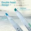 5pcs Double-Ended Highlighter Pens Set with Fine & Broad Tips - High Quality Quick-Dry Smooth Ink, for Journaling, Drawing, Art