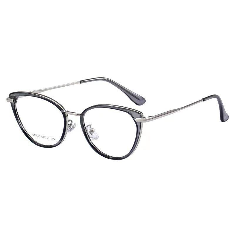 2PCS New Cat Eye Metal Frame Reading Glasses Suitable for Daily Office Use by Men and Women