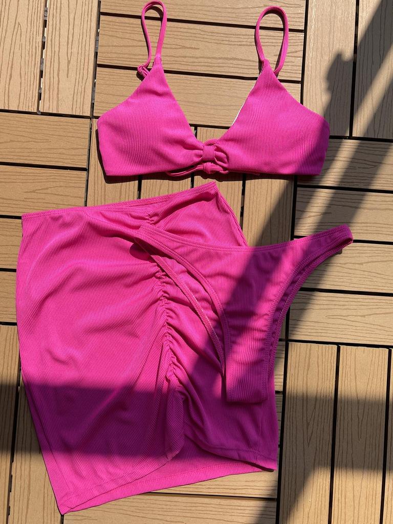 Women's Swimsuit Summer New Tie Back Sexy Three Piece Bikini