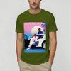 T-shirt Vintage Miami Vices pour Unisexe Coton T-shirts Drôles Col Rond T-shirt Manches Courtes Vêtements Été