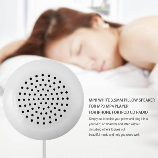 3.5mm Plug Mini Portable Stereo Pillow Speaker for MP3 MP4 Player for iPod for iPhone