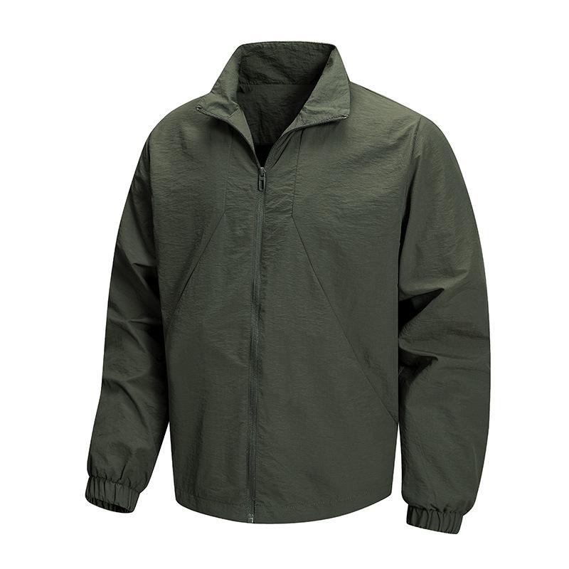 New Spring and Autumn Lapel Jacket for Men's Middle-aged Outdoor Jacket Sports Casual Jacket