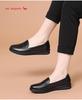 Red Dragonfly Women's Genuine Leather Slip-On Shoes - Comfortable Soft Sole for Spring, Ideal for Middle-Aged & Elderly