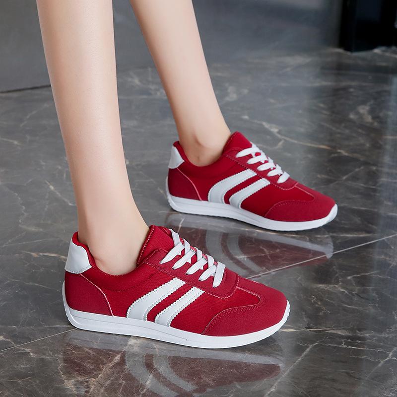 Spring/Summer 2025 Women's Forrest Gump Canvas Shoes - Green, Low-Top, Round Toe, Plus Size Available