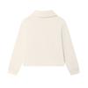 Fila Fleece Half-Zip Polo Sweatshirt Women Tops Mist-Lotus-White F11W513207FIV