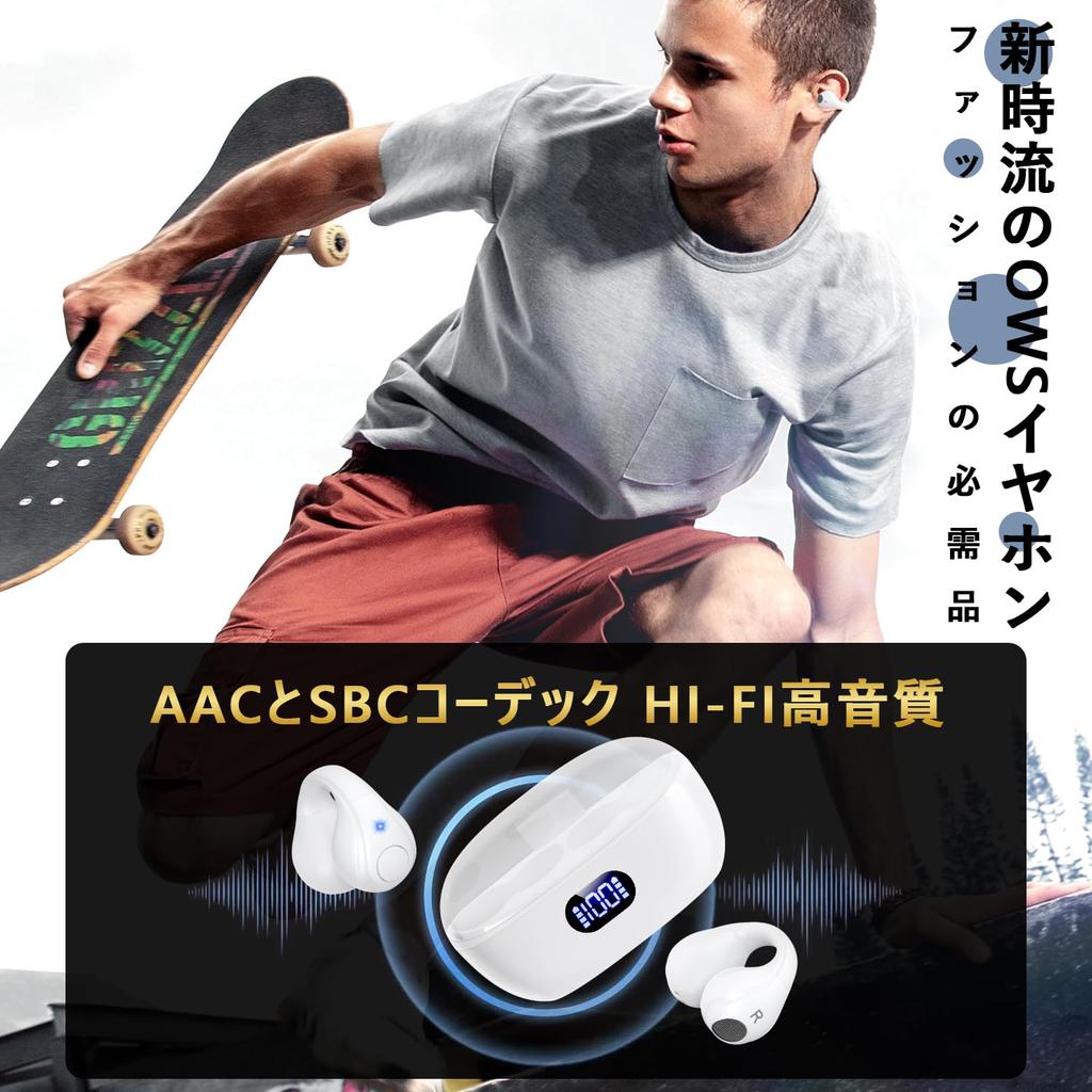 Wireless Earbuds with Bluetooth 15mm Independent Left and Right ENC Noise Siri and Automatic Wide Compatibility Open-Ear 5.3, Drivers, Control,