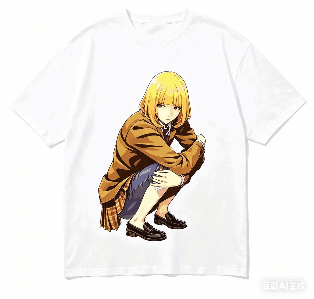 Prison School Cotton T-shirt New Model shirt personality Clothes Year round clothing Short Retr