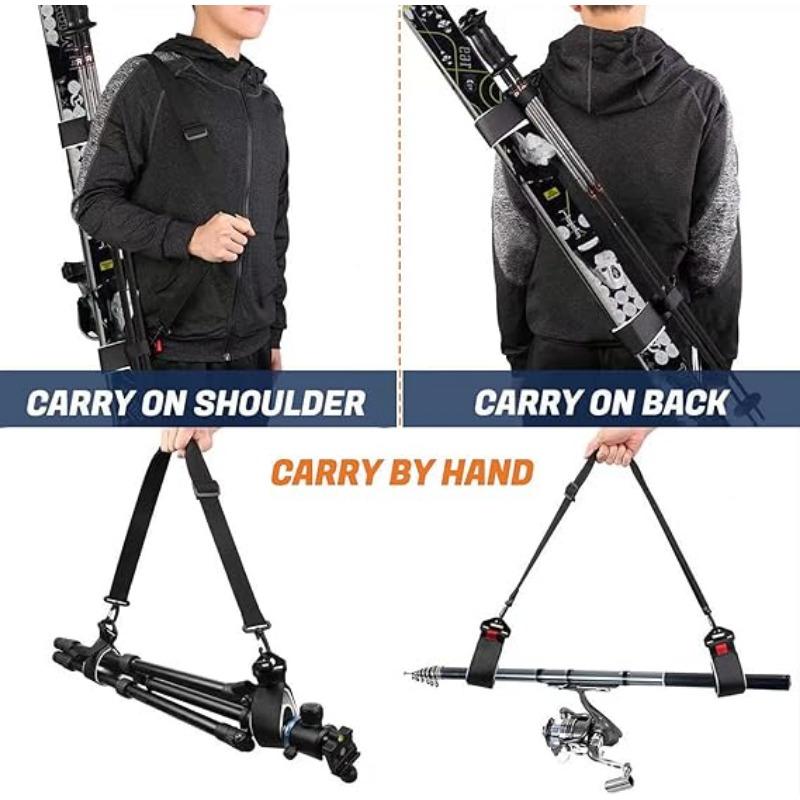 Ski Pole Carrier Strap Fixing Belt Durable Snowboard Shoulder Strap for Skateboarding Winter Outdoor Sports Skis Accessories