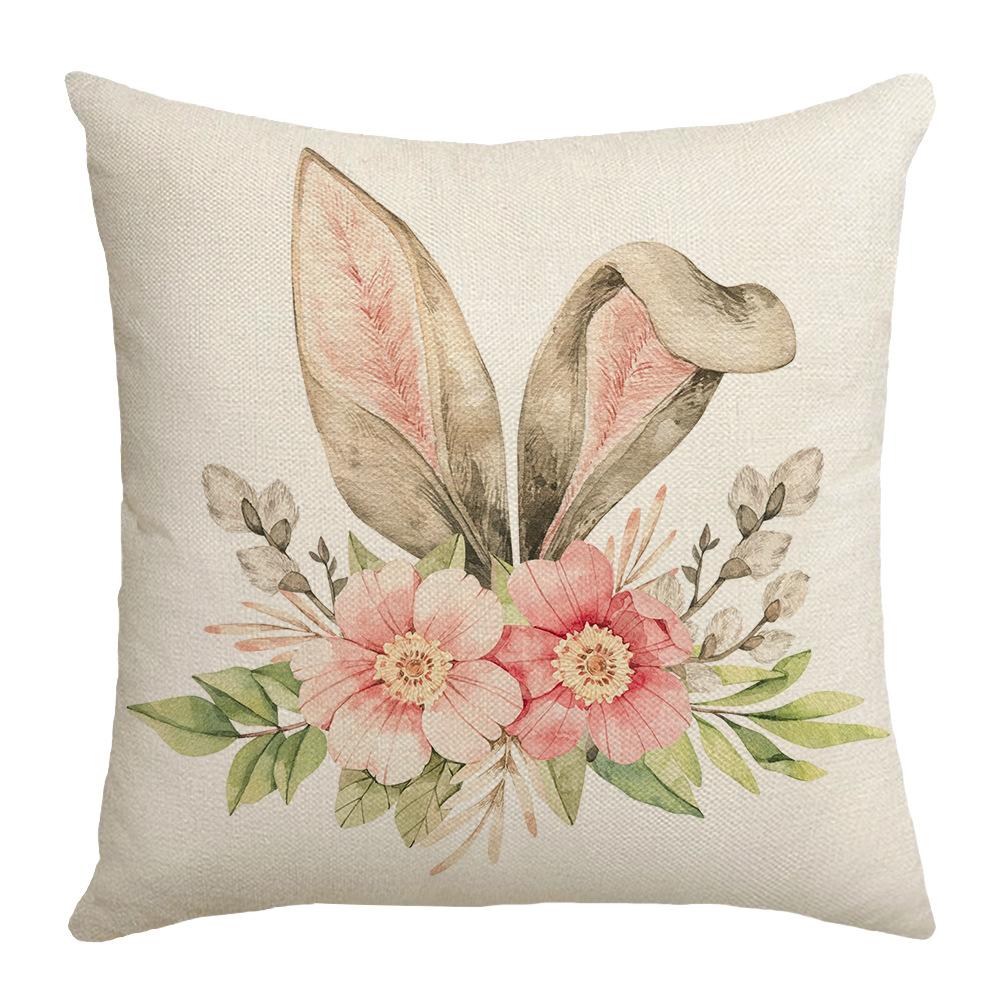 New Easter Letter Print Pillowcase Sofa Home Decoration Animal Waist Pillowcase