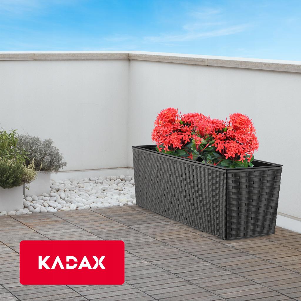 KADAX Balcony Box Flowerpot + Insert 19x56cm