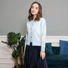 Women's Autumn-Winter Chrysanthemum Embroidered Knitted Cardigan - Casual, Simple, Fashionable, Elegant Sweater