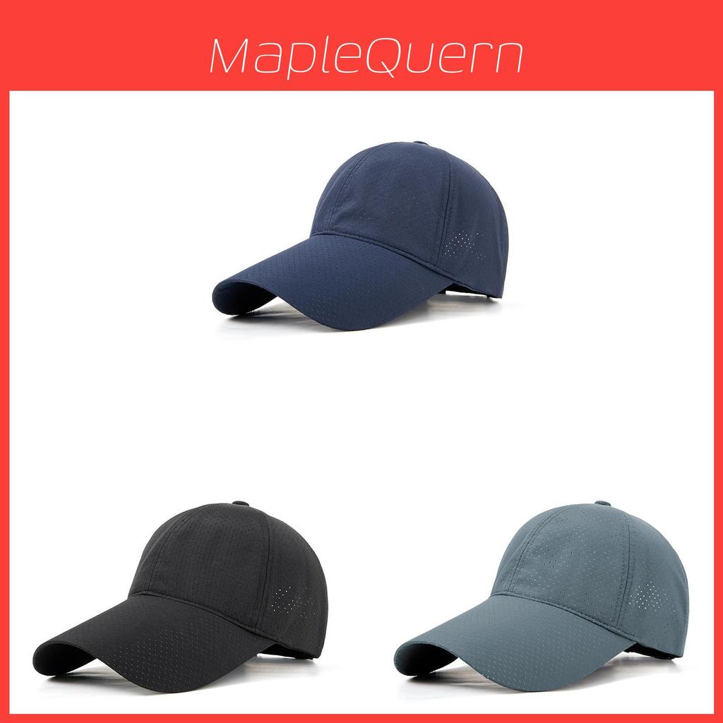 Summer Outdoor Men Women Sun Protection Baseball Cap With Extended Brim And Breathable Nylon Material