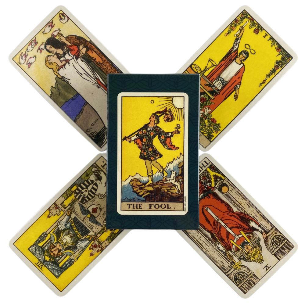 Carte Tarocchi Classiche The Rider Con Divinazione Mazzo Tarocchi per Uso Personale Versione Completa Inglese Mazzo Oracoli per Gioco da Tavolo