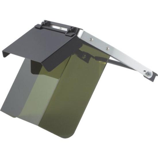 TRUSCO Face Helmet Mount Front Light Blocking Level 7 TBM-601WK Light-Blocking Double-Layer Mask, Type, Plate,
