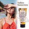 Natural Mineral Sunscreen SPF50+ with Beef Tallow for Sensitive Skin Waterproof Matte Finish 85g