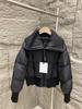 Cabinet quality! Winter new M family women's short knitted collar down jacket, fake two pieces
