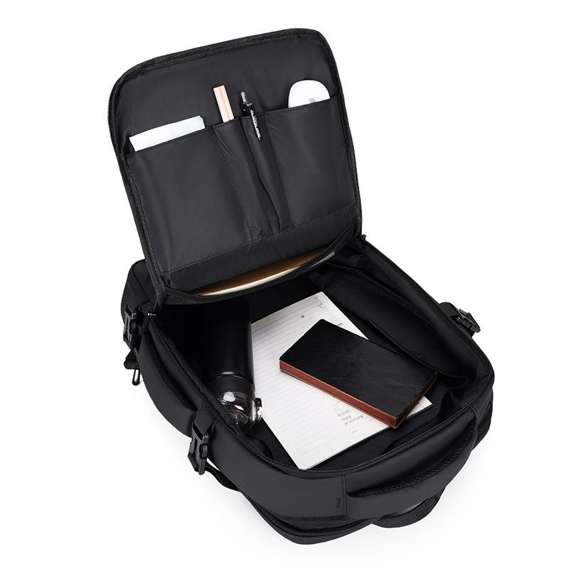 Schoolbag Vacuum Compression Business Backpack Men's Computer Bag Large Capacity Student Travel School Bag Expandable Backpack