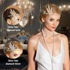 2 Piezas Collar de Perlas Fiesta de los Años 20 Mascarada Dama Diadema Decorativa de Plumas de Aleación Conjunto de Accesorios Flapper para Mujeres