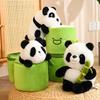 Stuffed Climbing Hug On The Bamboo Toy Creative Panda Doll Hiding In A Bamboo Plush Cushion Birthday