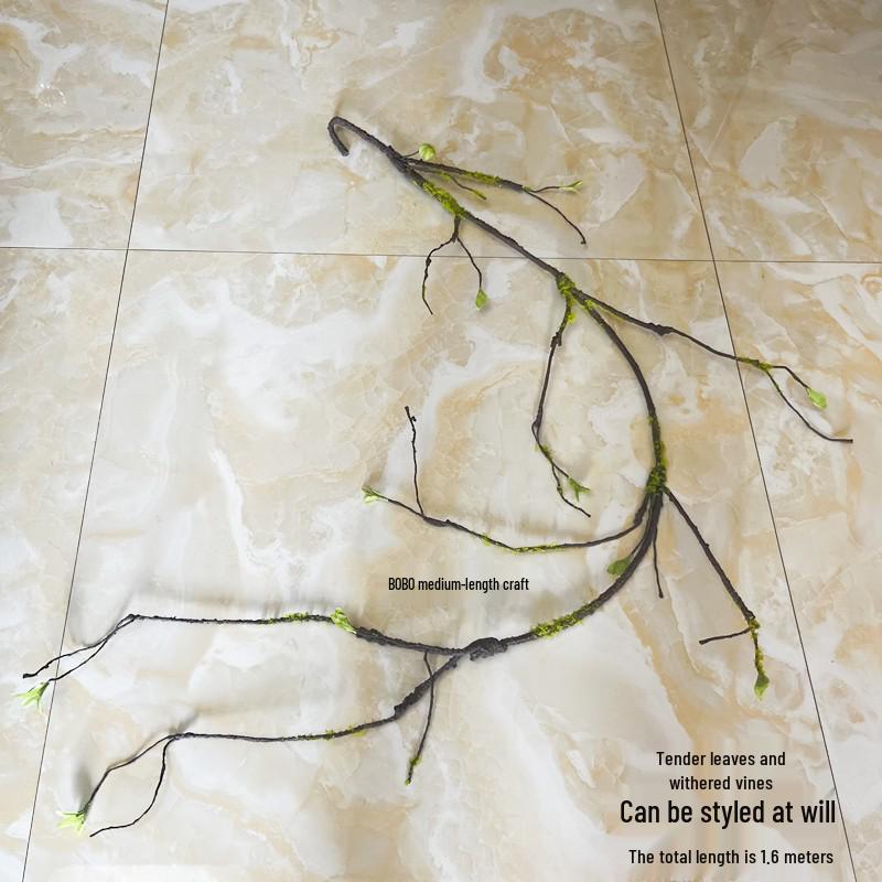 Artificial Spider Plant & Fern Hanging Decor - Trailing Green Vines for Wall & Ceiling