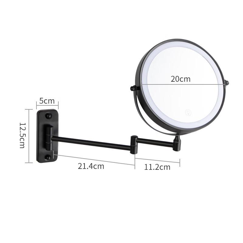 Oeny No-Drill Extendable 8-inch 10X Magnification Makeup Mirror