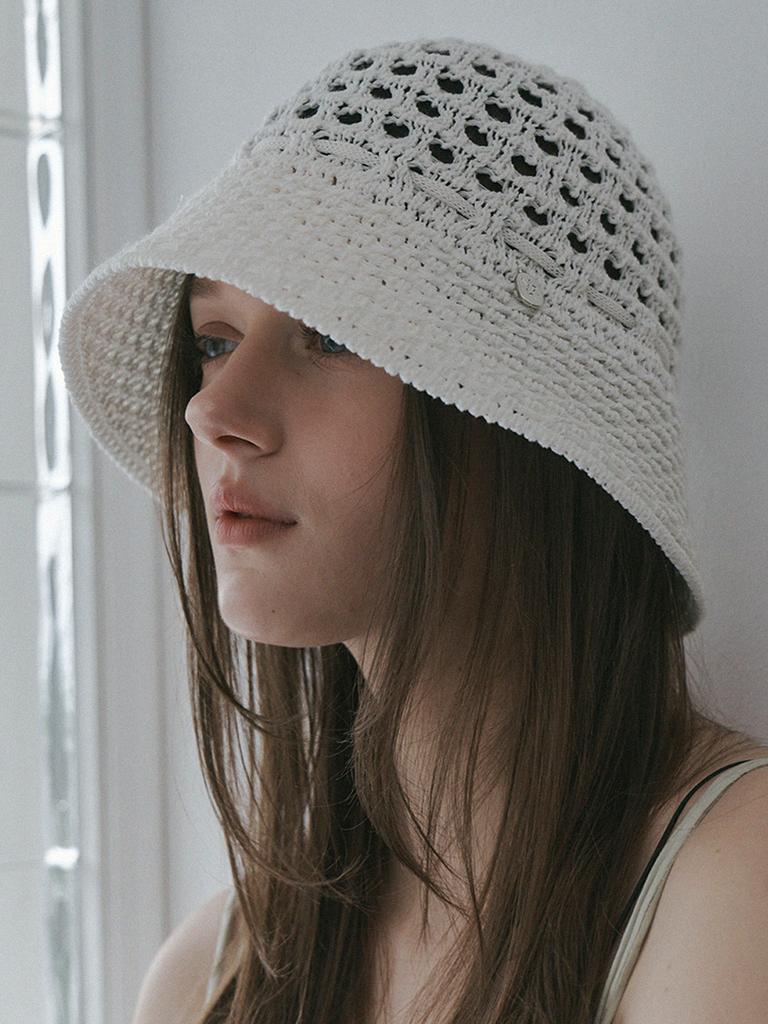 Meleuhen Crochet String Bucket Hat_3Color